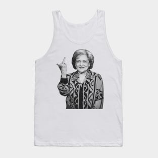 Betty White Middle Finger Tank Top